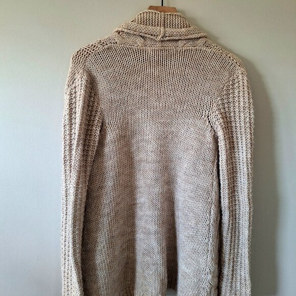 Anthropologie Elsamanda Alpaca Wool Open Cardigan – Size S – Neutrals - Picture 2 of 8
